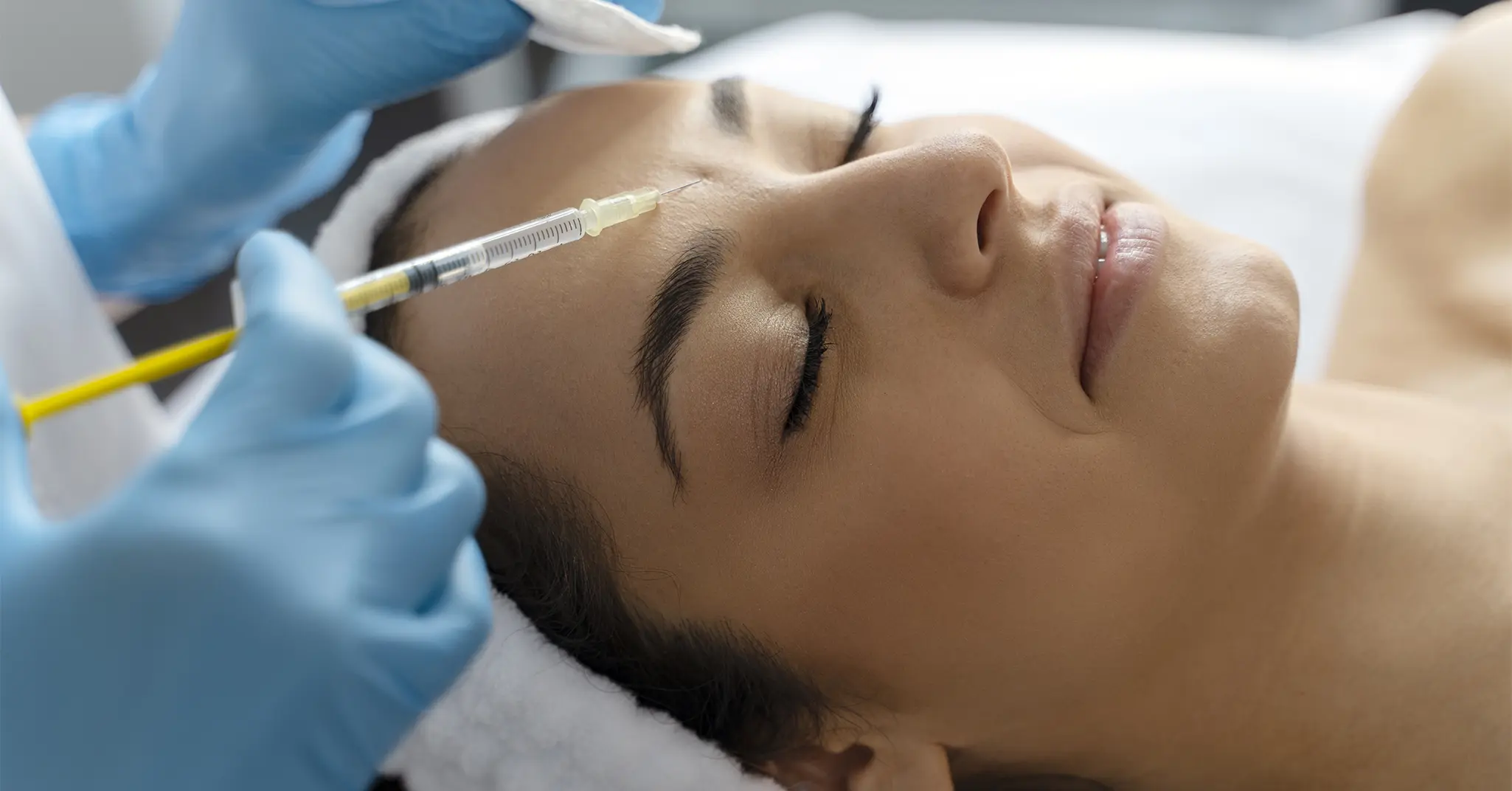 Injections de Botox pour le traitement des rides du lion